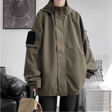 Áo khoác nam dáng rộng chống gió size L-8XL - Thời trang hiện đại, giảm giá 20% 5