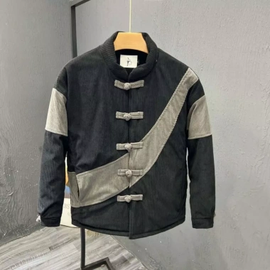 Áo khoác nam Trung Hoa 2.025 lông cừu lót dày ấm, chuẩn Tết Nguyên Đán - 455.437₫