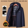 Áo khoác nam trung niên lót lông siêu ấm, mũ tháo rời, chống nước nhẹ – Giá 435k 8