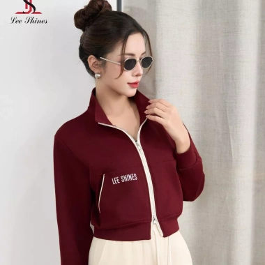 Áo khoác nỉ bomber cổ dựng tay dơi, vải Hàn độ dày vừa, mặt mịn mềm mại, co giãn tốt - Giá 451.500₫ 9 Áo khoác nỉ bomber cổ dựng tay dơi, vải Hàn độ dày vừa, mặt mịn mềm mại, co giãn tốt - Giá 451.500₫ 9