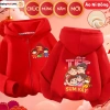 Áo Khoác Nỉ Bông Tết 2.026 BABYMALL Lót Lông Mềm Giữ Nhiệt Giữ Ấm Giá 197k 5