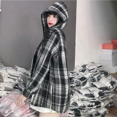Áo khoác nỉ Dạ Dày Dặn MOZII có nón rộng, phong cách Hàn Quốc, form rộng, chống nắng, chỉ 103k