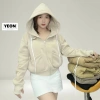 Áo khoác nỉ form lửng 6 túi nón to 2 lớp dày mềm mịn, tay xỏ ngón, khóa kéo cao, chống nắng 124.400 VND 3