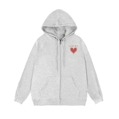 Áo khoác nỉ mũ hai lớp logo Love Art Tim Đỏ HARIQUEEN lót bông tay bồng giảm 22% 6 Áo khoác nỉ mũ hai lớp logo Love Art Tim Đỏ HARIQUEEN lót bông tay bồng giảm 22% 6