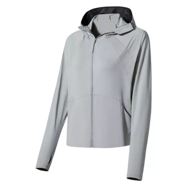 Áo khoác nữ chống nắng mũ rộng vành UPF50+ tay xỏ ngón thun lạnh, siêu mát - 115k