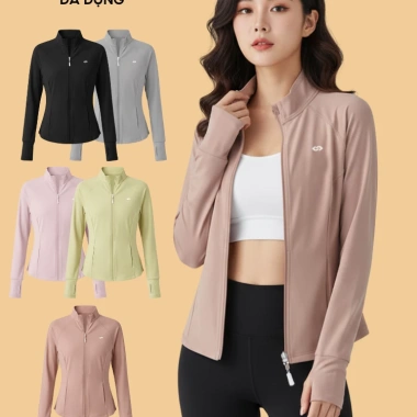 Áo Khoác Nữ Chống Nắng UnderCool ACN12 – Vải Su Mỏng, Co Giãn, Cản Gió, Thể Thao, Giá 245k