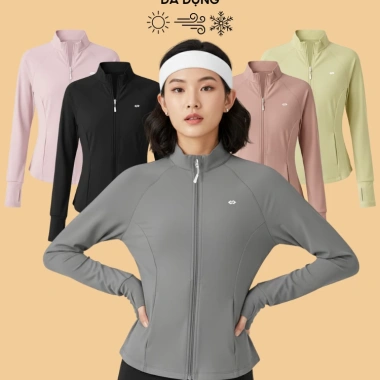 Áo Khoác Nữ Chống Nắng UnderCool ACN12 – Vải Su Mỏng, Co Giãn, Cản Gió, Thể Thao, Giá 245k
