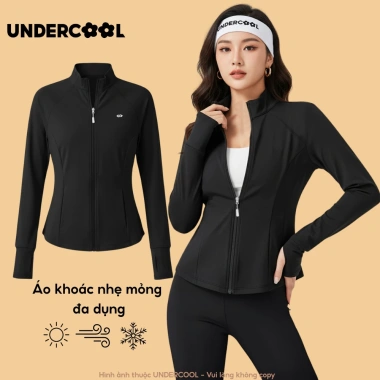 Áo Khoác Nữ Chống Nắng UnderCool ACN12 – Vải Su Mỏng, Co Giãn, Cản Gió, Thể Thao, Giá 245k