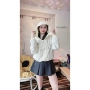 Áo khoác nữ gió lụa nhăn croptop tay dài mũ, basic thể thao năng động – 179k 8
