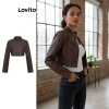 Áo khoác nữ Lovito phom rộng gió chống nước, dây kéo L106AD280 - Giá chỉ 257.040₫