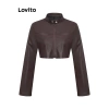 Áo khoác nữ Lovito phom rộng gió chống nước, dây kéo L106AD280 - Giá chỉ 257.040₫ 3