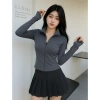 Áo khoác nữ thể thao gym zip chống nắng, ôm sát co giãn, thấm hút mồ hôi - Giá 99.000 (size 40-70) 6