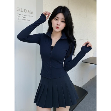 Áo khoác nữ thể thao gym zip chống nắng, ôm sát co giãn, thấm hút mồ hôi - Giá 99.000 (size 40-70) 9
