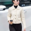 Áo khoác phao ngắn nữ BAZA caro chần bông, cổ bẻ thanh lịch - Giá ưu đãi 715.000₫ 3