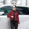 Áo khoác phao ngắn nữ BAZA caro chần bông, cổ bẻ thanh lịch - Giá ưu đãi 715.000₫ 8