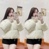 Áo khoác phao nữ không mũ chất da trần bông dày dặn, bo tay trẻ trung - chỉ 49.000₫