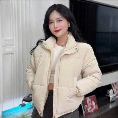 Áo khoác phao Quảng Châu loại 1 - Croptop nam nữ tay dài, ấm áp, giảm giá 147k 4