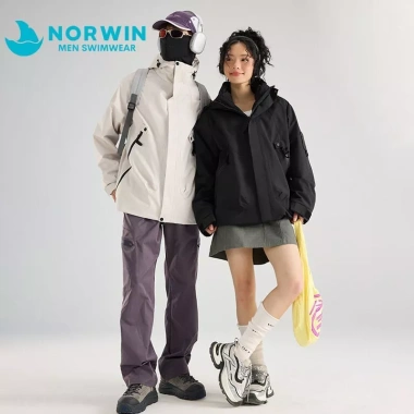 Áo khoác phượt nam nữ có mũ NORWIN KP161 chống nước, chống gió mùa đông - Giá 299.000₫ 5