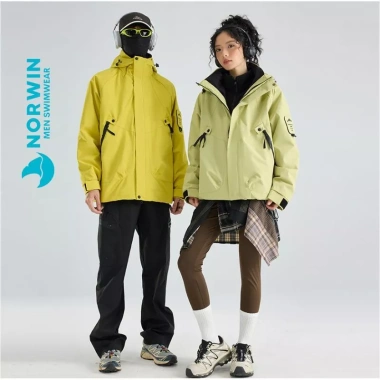 Áo khoác phượt nam nữ có mũ NORWIN KP161 chống nước, chống gió mùa đông - Giá 299.000₫ 9