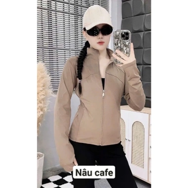 Áo Khoác Thun Lạnh Gym Cổ Cao Viền Vải Dày Chống Nắng - Giá 149.000 VND