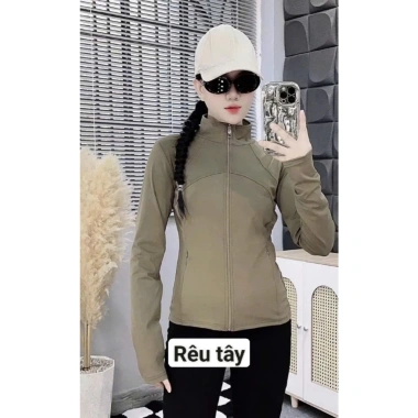 Áo Khoác Thun Lạnh Gym Cổ Cao Viền Vải Dày Chống Nắng - Giá 149.000 VND