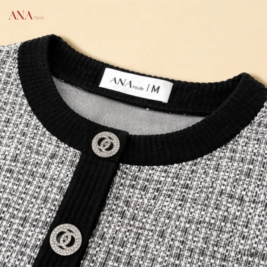 Áo khoác trung niên ANA Mode tweed thun cao cấp, Quà Tết tặng mẹ 848.000đ