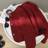 Áo khoác tweed nữ pháp đỏ tay dài - Tết & Valentine, cardigan hàn quốc mỏng nhẹ, giá 259k 5