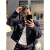 Áo khoác tweed nữ pháp đỏ tay dài - Tết & Valentine, cardigan hàn quốc mỏng nhẹ, giá 259k 9