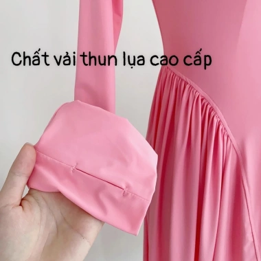 Áo khoác xếp ly nữ BELEADE dáng váy thun lạnh, chống nắng, chống tia UV - giá 145k 4