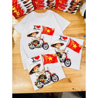 Áo khối yêu nước đen cotton mịn mát, nón sao vàng - Đồng Phục Anh Nga 30.000₫