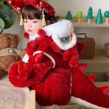 Áo Kì Lân Bé Mặc Tết Lông Dày Ấm Áp Giá Ưu Đãi 579.000₫ - Thời Trang Tết 2.024 2