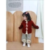 Áo Len Bé Gái Khuy Nơ Đỏ – Cardigan Tết 2.026 Hàn Quốc, Giá 249.000đ 7