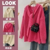 Áo len cách điệu dáng dài phối mũ thời trang hottrend Giao trước Tết Giá chỉ 199k 2