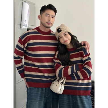 Áo len kẻ sọc đỏ đôi couple, đồ gia đình Set Quảng Châu mới nhất, giảm giá 320k 3 Áo len kẻ sọc đỏ đôi couple, đồ gia đình Set Quảng Châu mới nhất, giảm giá 320k 3