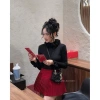 Áo len mỏng giữ nhiệt cổ bèo tay bèo co giãn 4 chiều – Phối áo khoác xinh, giá 179k 3