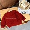 Áo len trẻ em Tết 2.025 - Cardigan dày trắng rộng rãi, kiểu phương Tây, giảm còn 290k