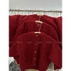 Áo len trẻ em Tết 2.025 - Cardigan dày trắng rộng rãi, kiểu phương Tây, giảm còn 290k 4