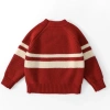 Áo len trẻ em Tết 2.025 - Cardigan dày trắng rộng rãi, kiểu phương Tây, giảm còn 290k 6