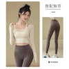 Áo Lót Thể Thao Nữ Dài Tay Mút Lưới Cổ Thuyền Hoả Tốc Sẵn Gym Yoga Pilates 248k 8