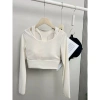 Áo Lót Thể Thao Nữ Dài Tay Mút Lưới Cổ Thuyền Hoả Tốc Sẵn Gym Yoga Pilates 248k 10