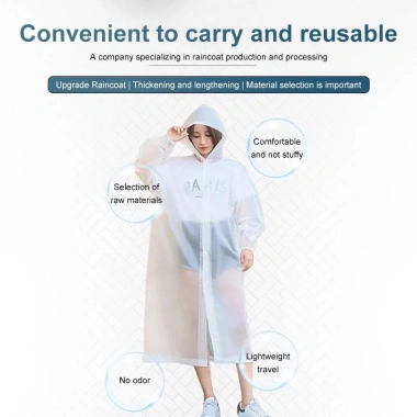 Áo Măng Tô Chống Nước Eva Dành Cho Người Lớn - Áo Mưa Ngoài Trời Giá 26.799₫ 3