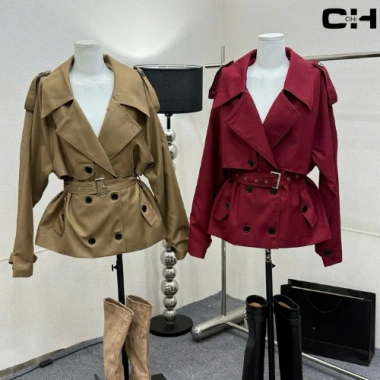 Áo mangto ngắn 3 màu nâu đen đỏ - dáng thắt eo sang trọng, cá tính, giảm còn 480.000₫ 3 Áo mangto ngắn 3 màu nâu đen đỏ - dáng thắt eo sang trọng, cá tính, giảm còn 480.000₫ 3