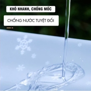 Áo mưa 1-2 người trong suốt, bộ cánh dơi họa tiết bông tuyết - chống thấm cao cấp, giá 90k