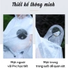 Áo mưa 1-2 người trong suốt, bộ cánh dơi họa tiết bông tuyết - chống thấm cao cấp, giá 90k 4