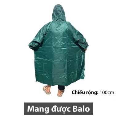 Áo Mưa 1 Người Bít Hông Vải Tổ Ong Siêu Nhẹ Rộng Rãi - Mang Được Balo, Giá 80.000 3