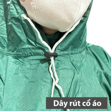 Áo Mưa 1 Người Bít Hông Vải Tổ Ong Siêu Nhẹ Rộng Rãi - Mang Được Balo, Giá 80.000 5