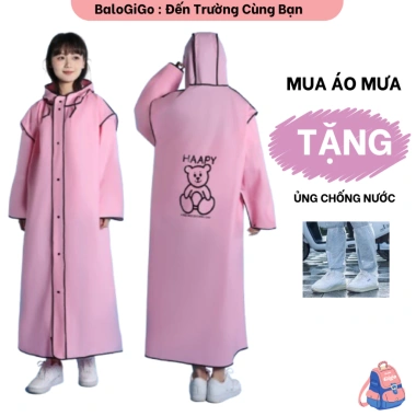 Áo mưa 1 người dây kéo cao cấp AM08 cho nam nữ học sinh sinh viên - Giá chỉ 145.000đ