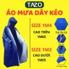 Áo Mưa 1 Người Tazo - Khóa Kéo Bít, Vải Dù Da Cá, Dây Kéo Trước, Giá 93.000đ
