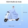 Áo mưa 2 đầu 1 đầu Moni trong suốt cao cấp, nam nữ, dùng cho xe máy & xe điện, 124k 4