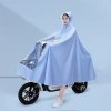 Áo mưa 2 đầu 1 đầu Moni trong suốt cao cấp, nam nữ, dùng cho xe máy & xe điện, 124k 9